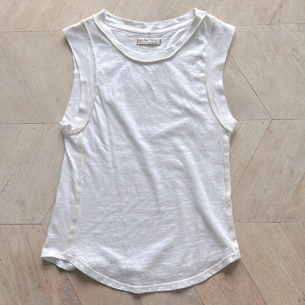 Women’s Free People Tank, Size Medium, White